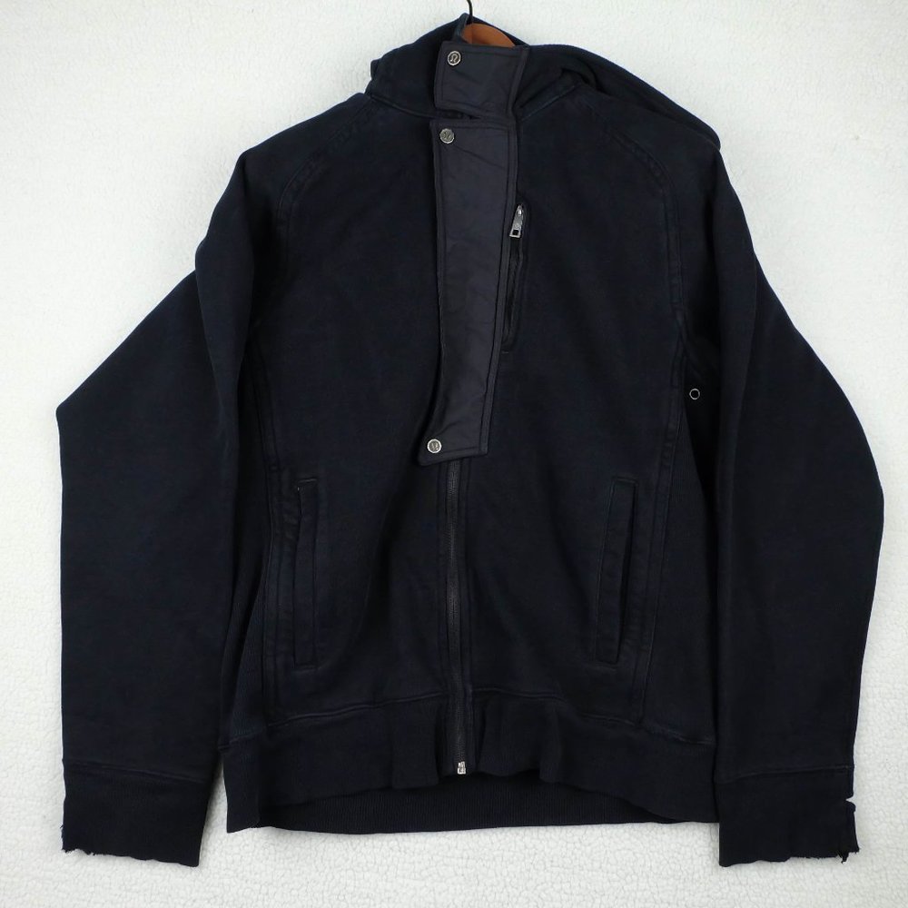 Lululemon Jacket Womens 12 Black Full Zip Hooded Sweatshirt Outdoor Heavy - Picture 1 of 10